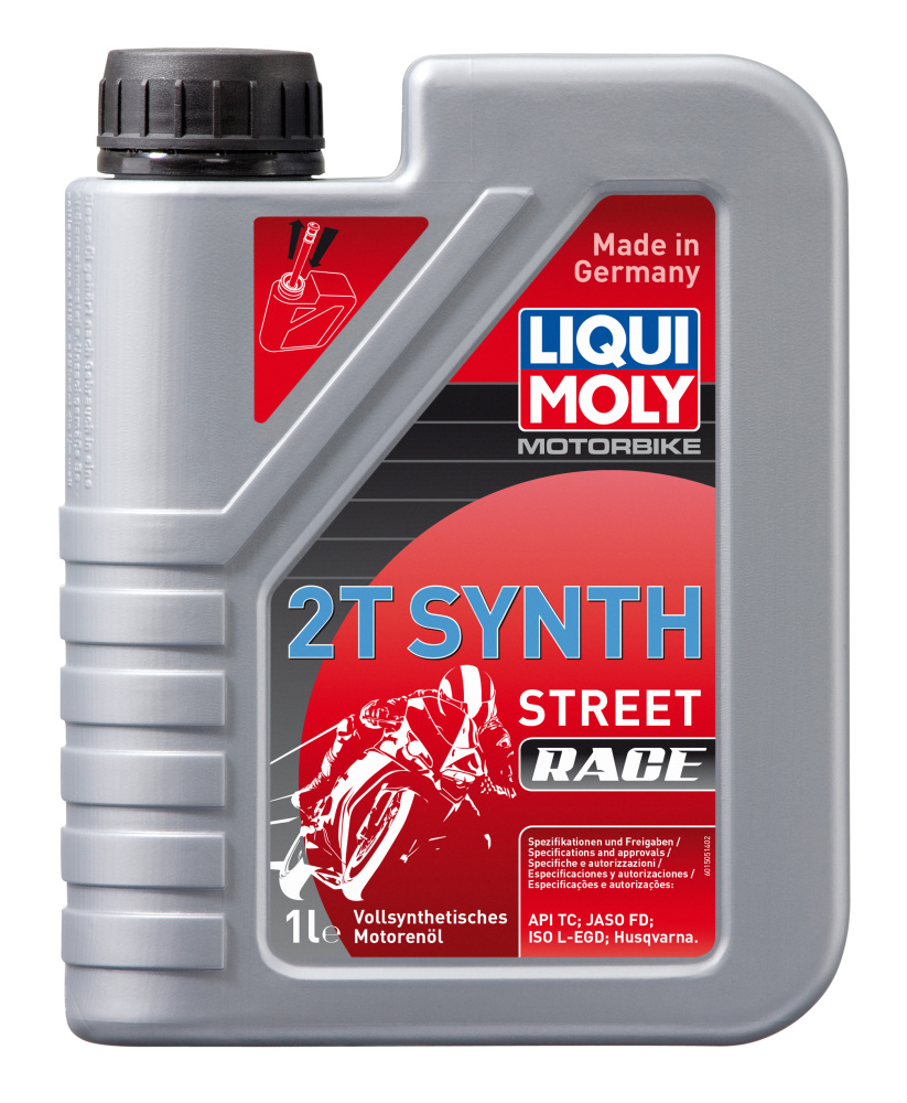 масло liqui moly 2-х т synth street race 3980/1505