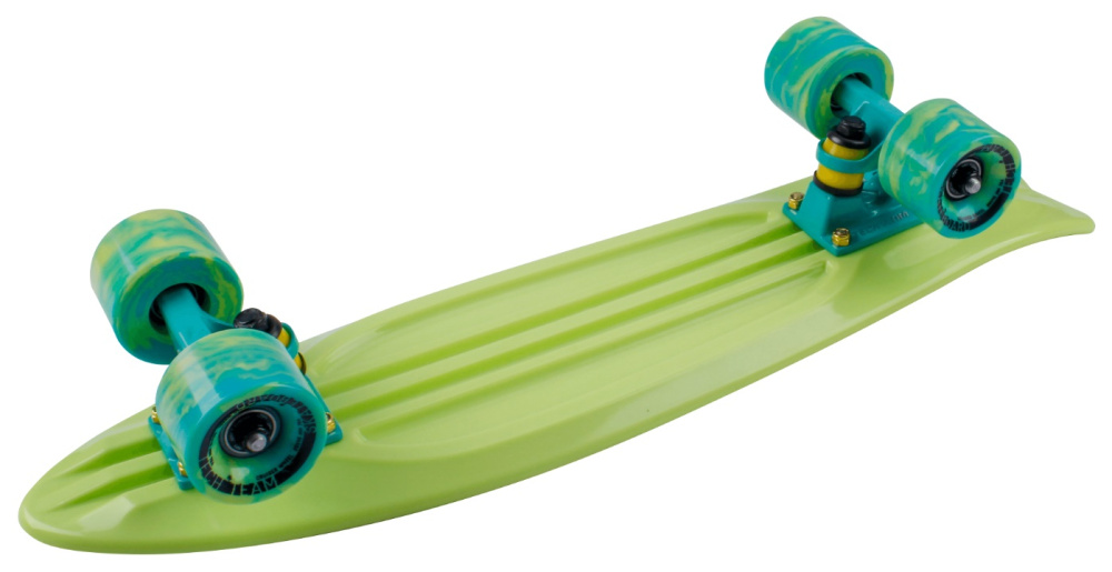 скейтборд fishboard 23 светло-зеленый tech team