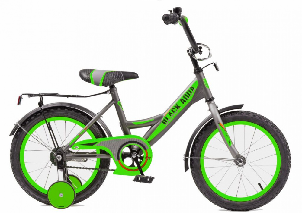 велосипед детский black aqua 16" светящиеся колеса